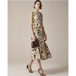 NWT J. Crew Seamed midi dress with removable belt size PXS